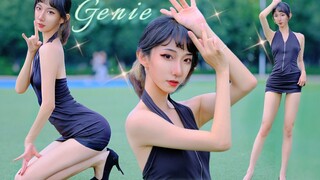 Dance cover Genie dengan high heels. Apa aku adalah harapanmu?