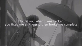 broke