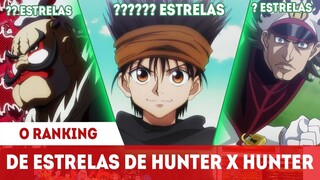 O RANKING OFICIAL DOS CAÇADORES - TODOS HUNTERS COM ESTRELAS EXPLICADOS - HUNTER X HUNTER