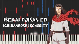 Isekai Ojisan Ed - Ichibanboshi Sonority (Piano Tutorial & Sheet Music)