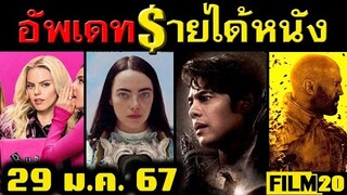 อัพเดทรายได้หนัง  เหมรย - หม่อม -The Beekeeper - Mean Girls - Poor Things - Aquaman อื่นๆณ 29 ม.ค.67