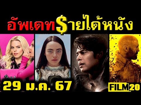 อัพเดทรายได้หนัง  เหมรย - หม่อม -The Beekeeper - Mean Girls - Poor Things - Aquaman อื่นๆณ 29 ม.ค.67