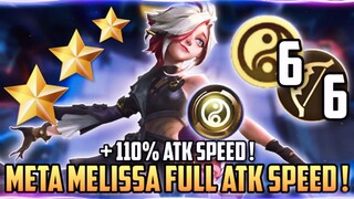 META MELISSA ⭐⭐⭐ FULL ATK SPEED TERKUAT ! COMBO MAGIC CHESS TERBARU 2023