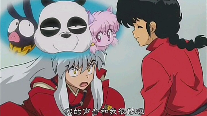 InuYasha said to Ranma: Your voice sounds like mine