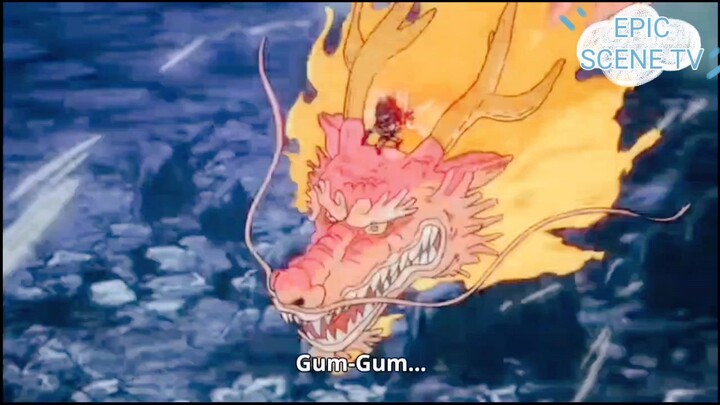 Yamato and Luffy combined the attack to take down Kaido.