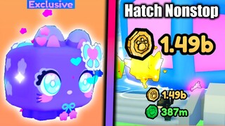 Wow! I Hatch & Collect Coins at Same Time! Unlimited Attempts on Huge Kawaii Pets (Pet Simulator X)