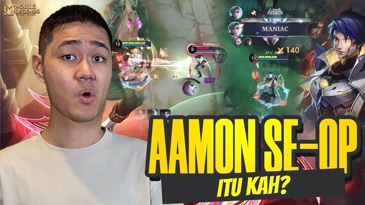 AAMON JUNGLER DAMAGE NYA BRUTAL BANGET! COCOK BUAT SOLO - Mobile Legends