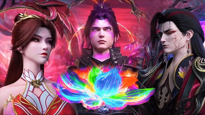 BTTH S5 EPIOSDE 144 TERATAI API AMARAH SURGA XIAOYAN!! GABUNGAN 4 API SURGAWI 🔥
