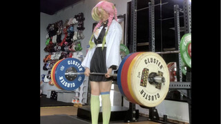 Love Pillar 150kg deadlift set