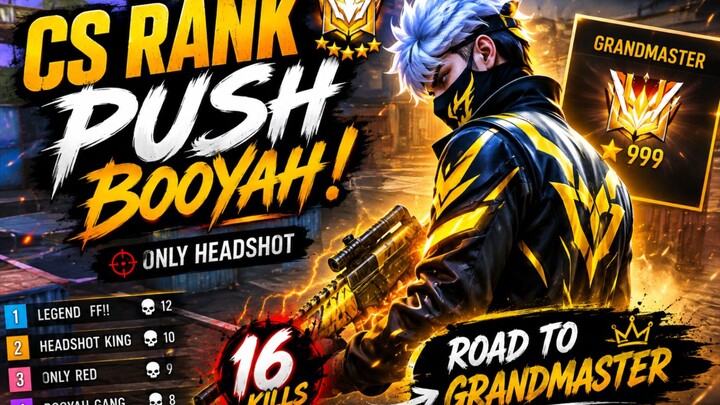 NOOB TO PRO DAY 2 😈 | CS RANK CLUTCH | FREE FIRE”#bilibili