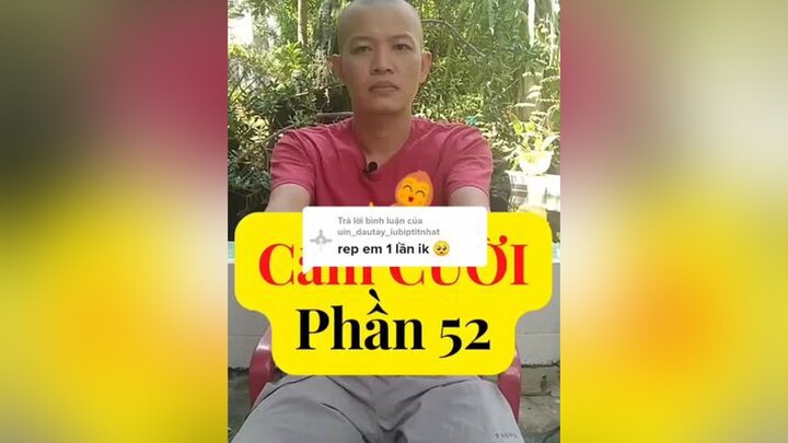 Trả lời  Thử Thách Cấm Cười Phần 52. Chúc em xem video vui vẻ nhé hàitiktok thửtháchcấmcười cấmcười