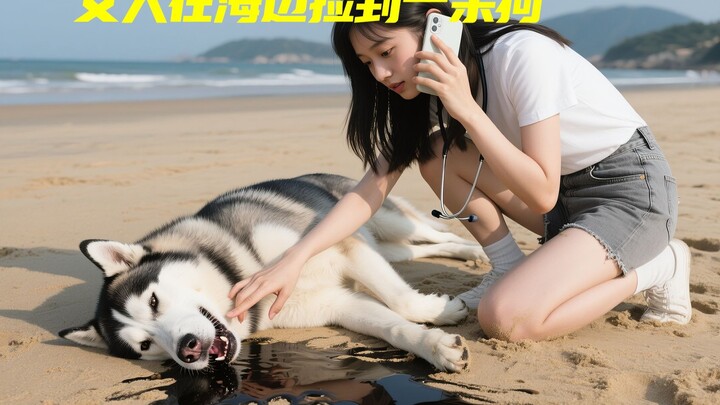 A woman found a dog on the beach, only to discover it could activate flight mode—short film