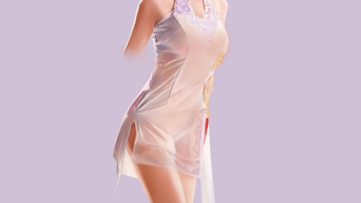[Vẽ tranh] Một chiếc váy trắng siêu sexy~