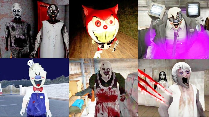 V+ Jumpscares #81 | Granny Revamp vs Doramon Hotel vs Ice Scream 8 vs Slendrina Asylum & More