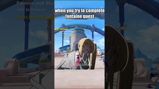 Everytime When Trying To Complete Genshin Quest.. #genshinimpact #shorts