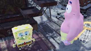 SpongeBob, ayo tangkap ubur-ubur (demo mod Monster Hunter World Patrick dan SpongeBob)