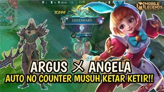 Ketika argus sdh full item + ulti angela😱 auto rata boss😎