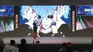 漫展出sal跳了恶人，顺便放了自己sallyface的描改背景，爽！