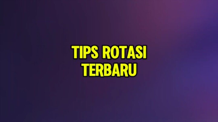 Tips rotasi dimeta sekarang !!#MLBBALLSTAR #MLBBEmote #MLBBSirenMask #MobileLegendsBangBang #MLBB