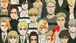 [ Attack on Titan ] Let those who haven't watched Attack on Titan guess who is alive