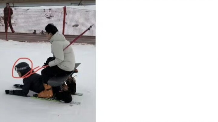 I am dying of laughter... How can someone cosplay as Santa Claus's reindeer? The little boy slid to 