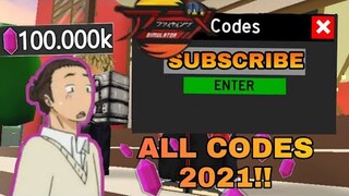 ALL 32 CODES in ANIME FIGHTING SIMULATOR APRIL 2021 [SUB]