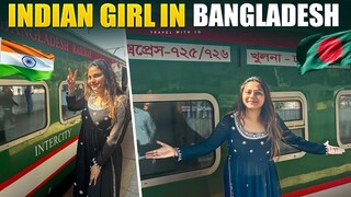 Indian girl in Bangladesh 🇧🇩 Bangladesh Railway  Dhaka to Khulna Train Journey