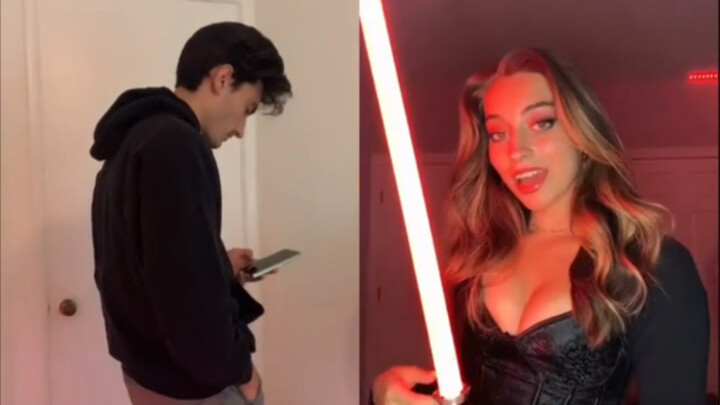 I just like watching the funny jokes of foreign Douyin people who are both good at acting and good a