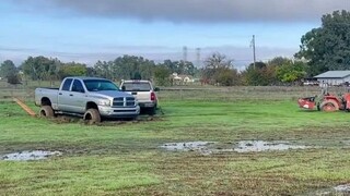 本来只有一辆车深陷泥潭，因为蠢货太多，结果……