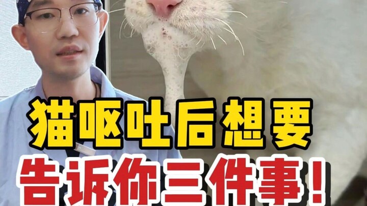 สามสิ่งที่แมวอยากบอกคุณมากที่สุดหลังจากอาเจียน...