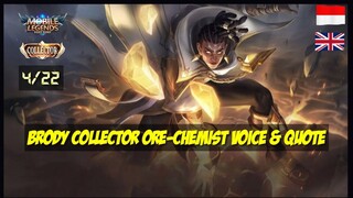 Brody Voiceline skin Kolektornya mobile legends
