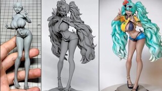 Pull out a cute girl Miku from the clay