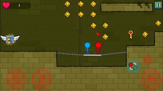 Red & Blue Stickman : Stickman Game - watergirl and fireboy : Walkthrough 6