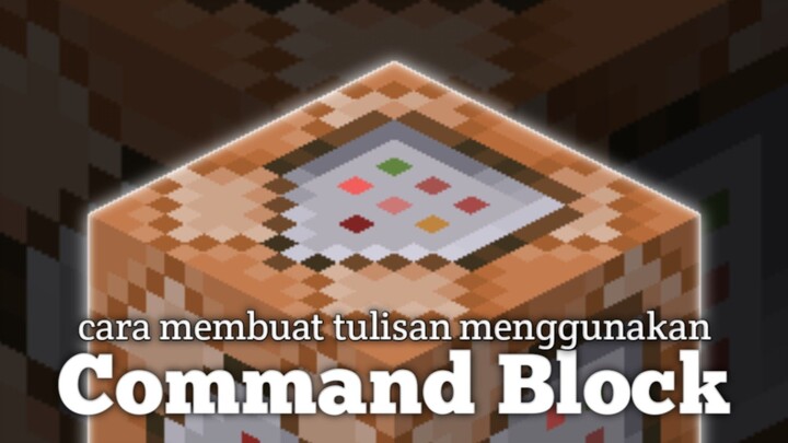 Cara membuat Tulisan Mengambang menggunakan Command Block - Minecraft Tutorial