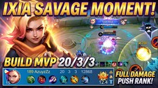 GILA BANGET! Ixia Savage Moment 20 Kill: Build Full Damage MVP 12.4 Anti Kalah!
