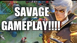 SAVAGE GAMEPLAY | ROAD TO TOP GLOBAL ALUCARD | MLBB