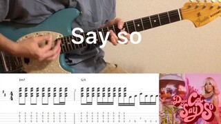 Doja Cat - Say So (guitar cover with tab)