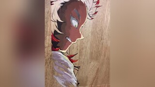 I’ll post part 2 when it’s done, WIP demonslayer rengoku rengokukyojuro animeglasspainting animeart