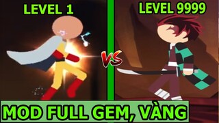 Super Stickman Dragon Warriors MOD APK - Người Que Saitama VS Tanjiro - Top Game - Thành EJ
