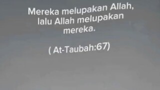 jangan pernah sedetik pun kita lupa sama Allah ya kawan