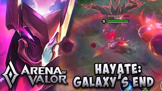 NEW: HAYATE - REDRUM: GALAXY'S END | ARENA OF VALOR | AOV | ROV | LiênQuânMobile | 傳說對決