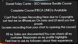 Daniel Foley Carter - SEO Webinar Bundle Course Course Download