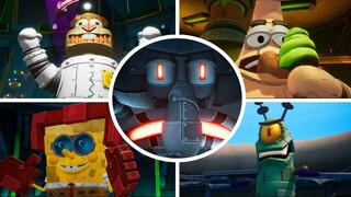 SpongeBob Battle for Bikini Bottom Rehydrated - All Robot Bosses