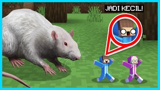 MIPAN & ZUZUZU Jadi Sangat Kecil Seperti Semut Di Minecraft! MAU DI MAKAN TIKUS!