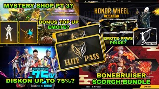 BOCORAN FREE FIRE❗️❗️❗️ MS PART 3 RILIS DI INDO GAK YA?🤔 EMOTE FFWS PRIDE, DISKON UP TO 70%