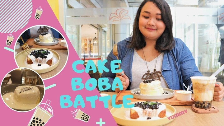 2 Favorite Cake BOBA! Pan & Co , YUZUKI Cake BoBa BATTLE!