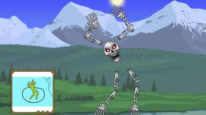 [Terraria] Mechanical Skeleton King ก็บ้าคลั่งเช่นกัน เขาออกมาเต้นรำกับเสือสองตัวในเวลากลางวันแสกๆ