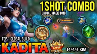 KADITA BEST BUILD 2022 | BUILD TOP 1 GLOBAL KADITA GAMEPLAY | MOBILE LEGENDS