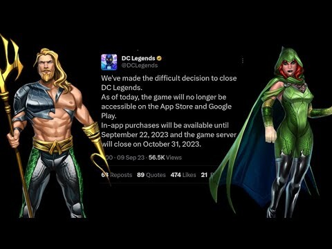 End of an era: DC Legends Mobile is Shutting Down