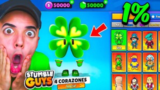 SOLO el 1% CONSIGUE ESTA SKIN de STUMBLE GUYS! 😱🍀